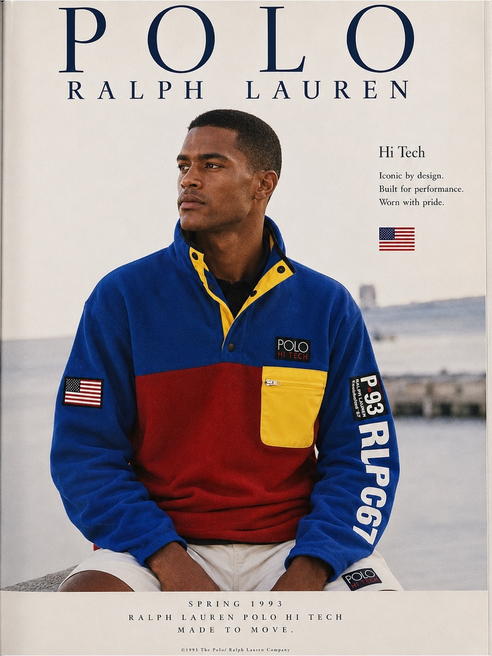 Polo Ralph Lauren Colorblock Hi Tech Fleece Pullover